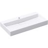 Lavoar EGO 19 Resigilat, Alb, lucios, compozit marmura,suspendat sau pe blat, cu o gaura baterie Dimensiune: 90x46 cm