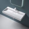 Lavoar EGO 19 Resigilat, Alb, lucios, compozit marmura,suspendat sau pe blat, cu o gaura baterie Dimensiune: 90x46 cm