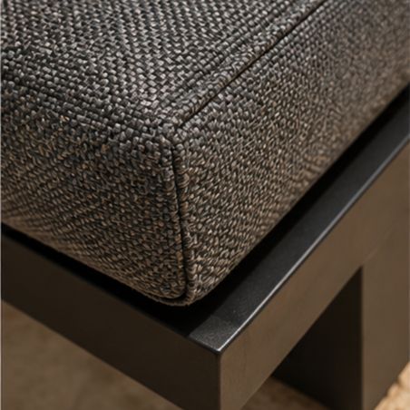 Sezlong de plaja cu saltea, pentru pisicina, terasa, inaltime reglabila, cadru din aluminiu, Porto