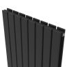 Calorifer vertical Resigilat, EGO - Kalifa, radiator din otel, 180x61 cm, Antracit, profil dublu