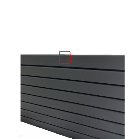Calorifer vertical Resigilat, EGO - Kalifa, radiator din otel, 180x61 cm, Antracit, profil dublu