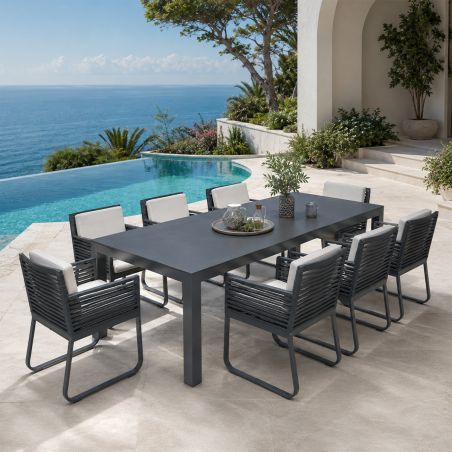 Set mobilier de 8 persoane,...