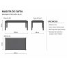 Set mobilier, canapea, 2 fotolii, masuta, terasa gradina, aluminiu si impletitura tip funie, Ray