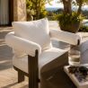 Set mobilier, masa 214x102 cm + 6 scaune, gradina sau terasa, aluminiu, tesatura 100% Olefin, Bora Bora