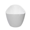 Cada de baie, freestanding, acril, ventil si preaplin crom inclus, Alb lucios interior/exterior, 160x80 cm, Cairo