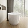 Cada de baie, freestanding, acril, ventil si preaplin crom inclus, Alb lucios exterior Alb Mat interior, 170x80 cm, Valencia
