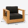 Set mobilier terasa gradina, canapea 2 locuri, 2 fotolii, masuta de cafea, aluminiu, Edenia