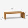 Set mobilier terasa gradina, canapea 2 locuri, 2 fotolii, masuta de cafea, aluminiu, Edenia