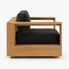 Set mobilier terasa gradina, canapea 2 locuri, 2 fotolii, masuta de cafea, aluminiu, Edenia