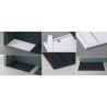 Cadita dus, compozit de marmura, scurgere ascunsa, inaltime 3 cm, Alb, dimensiune: 80-90x120-140-160 cm, GEO10