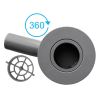 Rigola de dus, Sifon 360°, Negru Mat, otel SS304, dimensiune 60 cm, Elegro