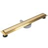 Rigola de dus Sifon 360°, Auriu Mat, otel SS304, dimensiune 60 cm, Elegro