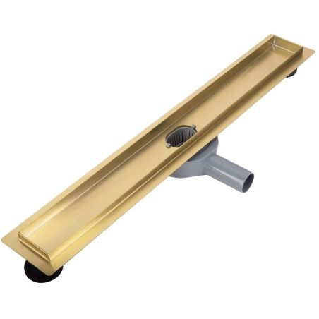 Rigola de dus Sifon 360°, Auriu Mat, otel SS304, dimensiune 60 cm, Elegro