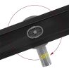 Rigola de dus Sifon 360°, Auriu Mat, otel SS304, dimensiune 60 cm, Elegro