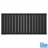 Calorifer, radiator Dublu din otel, Negru Mat, 1942 W, 123x60 cm, Living sau Camera, Alesia