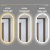 Oglinda Led, Resigilat, Dezaburire, Touch, 5 mm, 3 Culori, Intensitate reglabila, dimensiuni 100x50 cm, Victoria