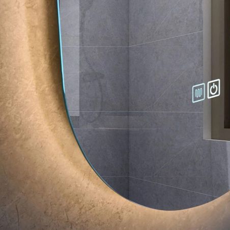Oglinda Led, Resigilat, Dezaburire, Touch, 5 mm, 3 Culori, Intensitate reglabila, dimensiuni 100x50 cm, Victoria