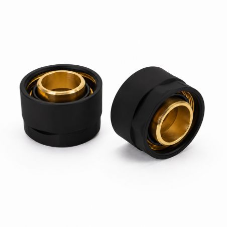 Adaptori pentru teava cupru Ø16 mm, filet 3/4", alama, Negru
