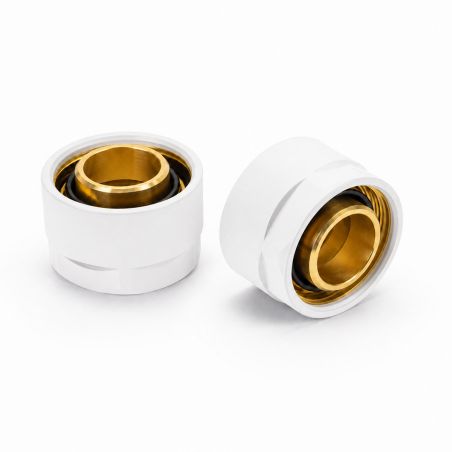 Adaptori pentru teava cupru Ø16 mm, filet 3/4", alama, Alb