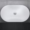 Lavoar EGO 858, Alb, mat, 63x36.5 cm, montaj pe blat, ceramica sanitara