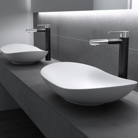 Lavoar EGO 858, Alb, mat, 63x36.5 cm, montaj pe blat, ceramica sanitara