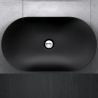Lavoar EGO 858, Negru, mat, 63x36.5 cm, montaj pe blat, ceramica sanitata