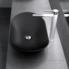 Lavoar EGO 858, Negru, mat, 63x36.5 cm, montaj pe blat, ceramica sanitata