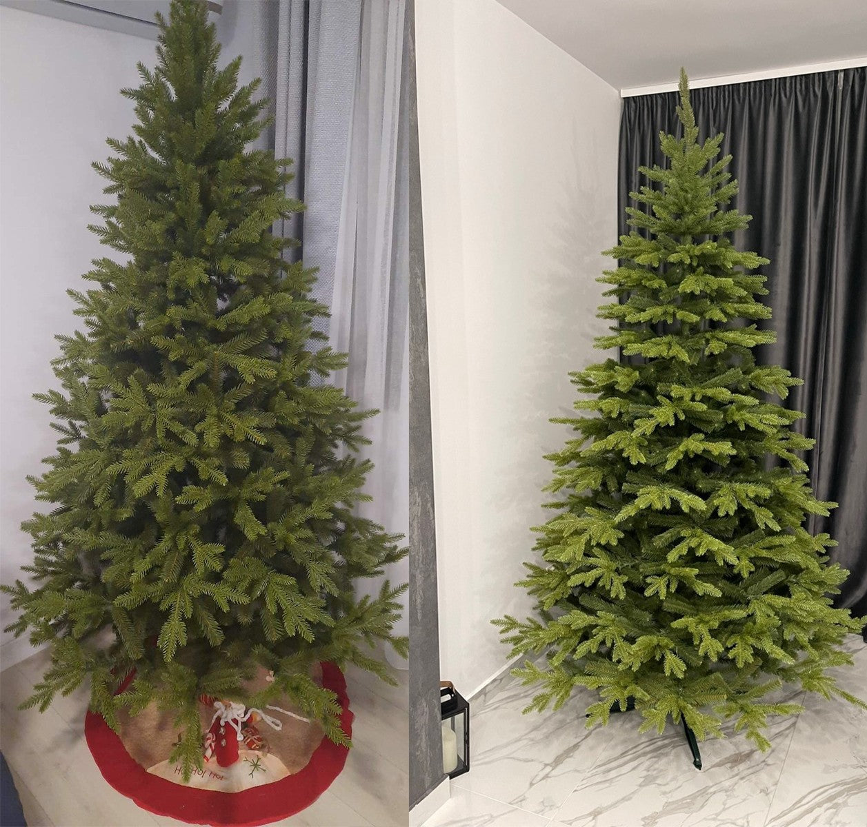 Brad de Craciun artificial, premium, ramuri 3D PE, suport inclus, Ego-Sw, 220 cm