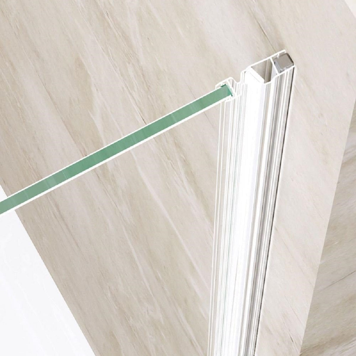 Usa de dus, Sablata partial, Deschidere 180°, montaj reversibil, Dimensiune: 90x195 cm, tratament Nano Easy Clean, EGO-24