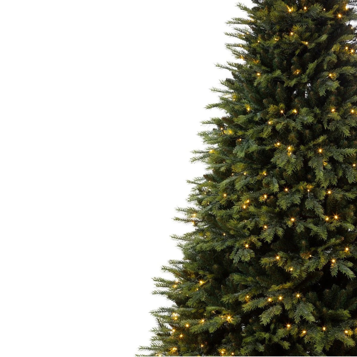Brad de Craciun premium cu LED, ramuri 3D, Normandian PE, dimensiune 250 cm, suport metalic inclus