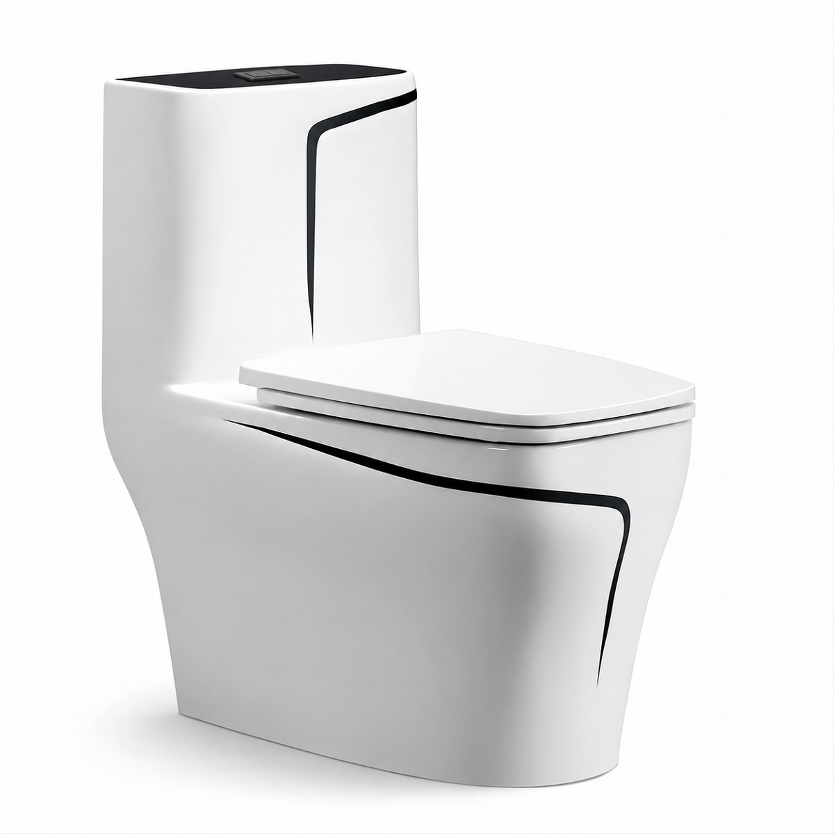 Vas WC Lazio, 70x39 cm, rezervor inclus, Alb, montaj podea, capac cu soft-close inclus, Royalty Line by Ego