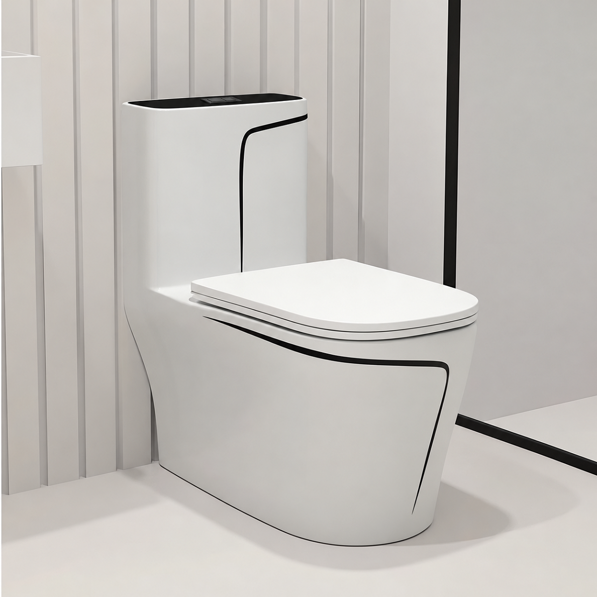 Vas WC Lazio, 70x39 cm, rezervor inclus, Alb, montaj podea, capac cu soft-close inclus, Royalty Line by Ego