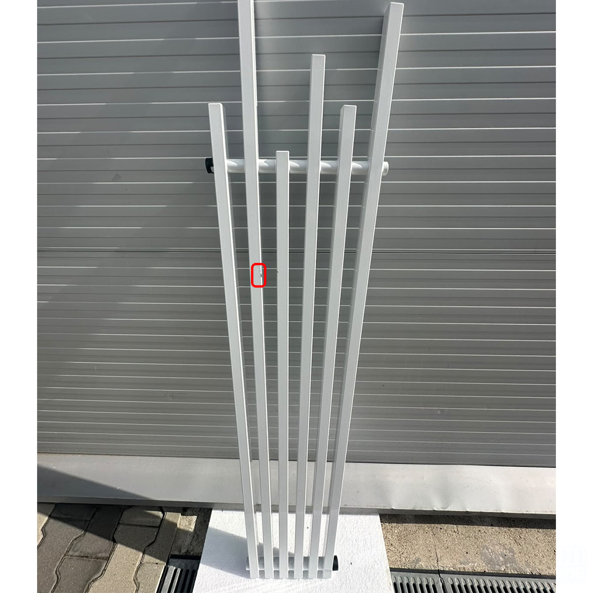 Calorifer Alb, Resigilat, 180x42cm , 687 W, 6 elementi, otel, design modern, Enes