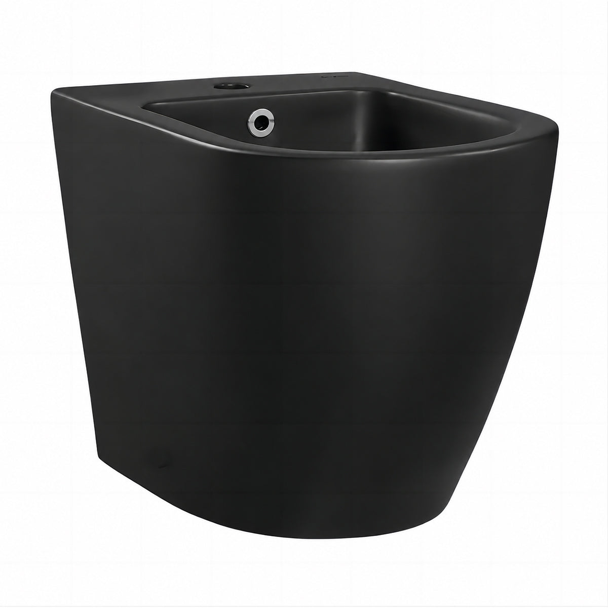 Vas bideu Galo, Negru Mat, Power Colour, 56x36 cm montaj podea, cu preaplin