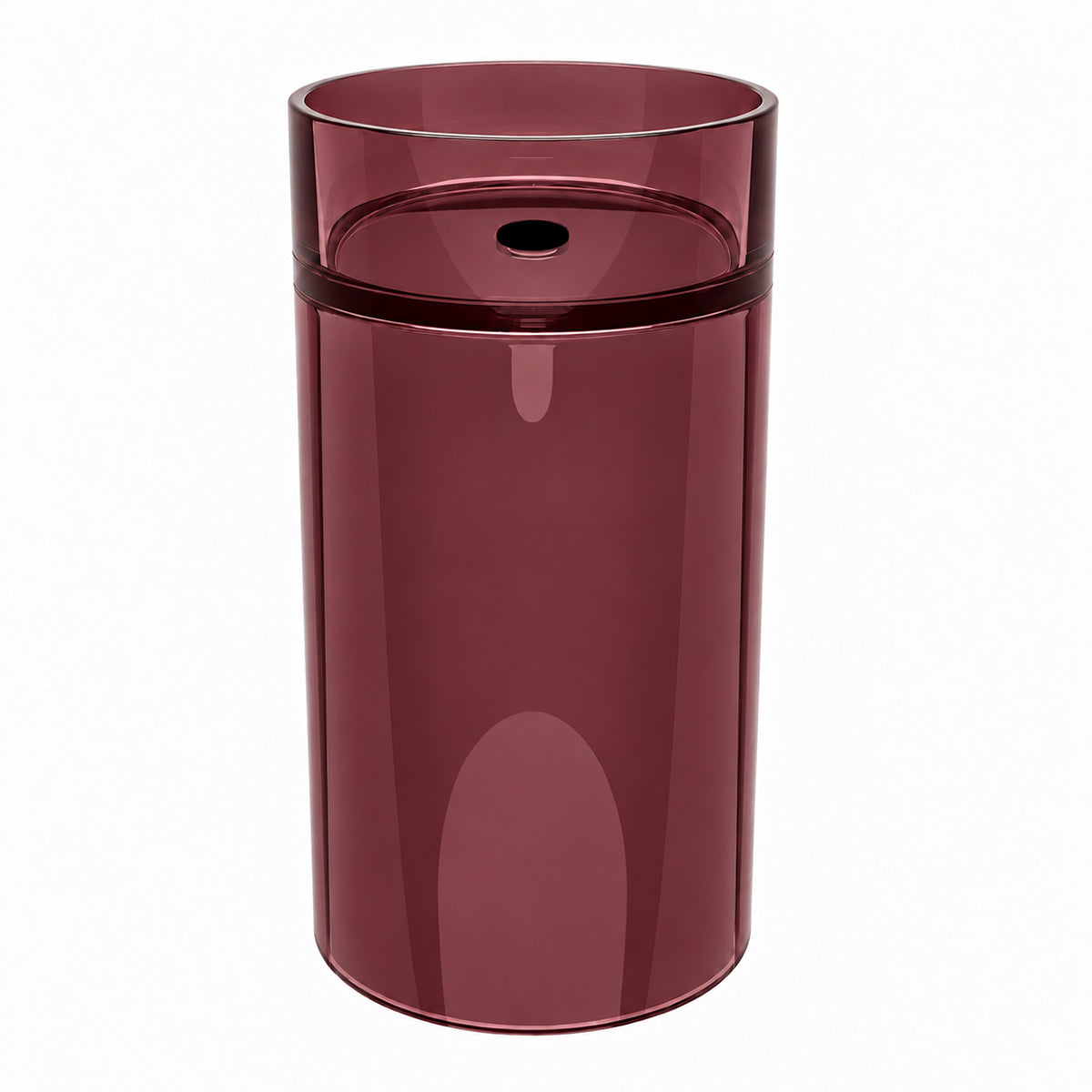 Lavoar stativ, freestanding, CristalMood, culoarea Rosu Visiniu, transparent, 45x45x85 cm, ventil inclus, Selora