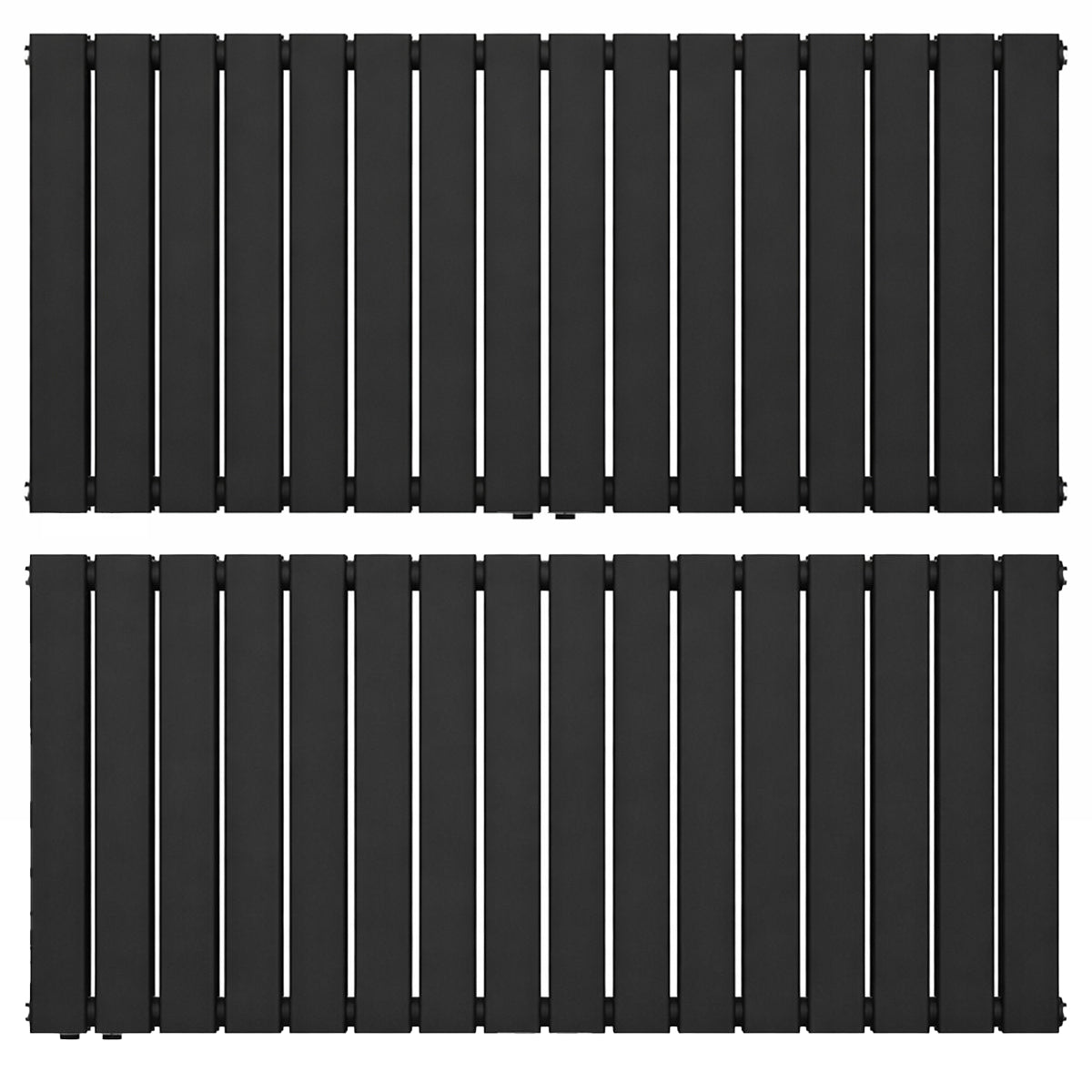 Calorifer, radiator Dublu din otel, Negru Mat, 1942 W-2017 W, 123-156x60 cm, Living sau Camera, Alesia