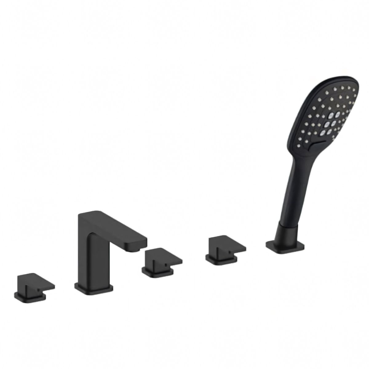 Baterie cada Ego-Tulum 5 gauri, Negru mat, montaj pe cada