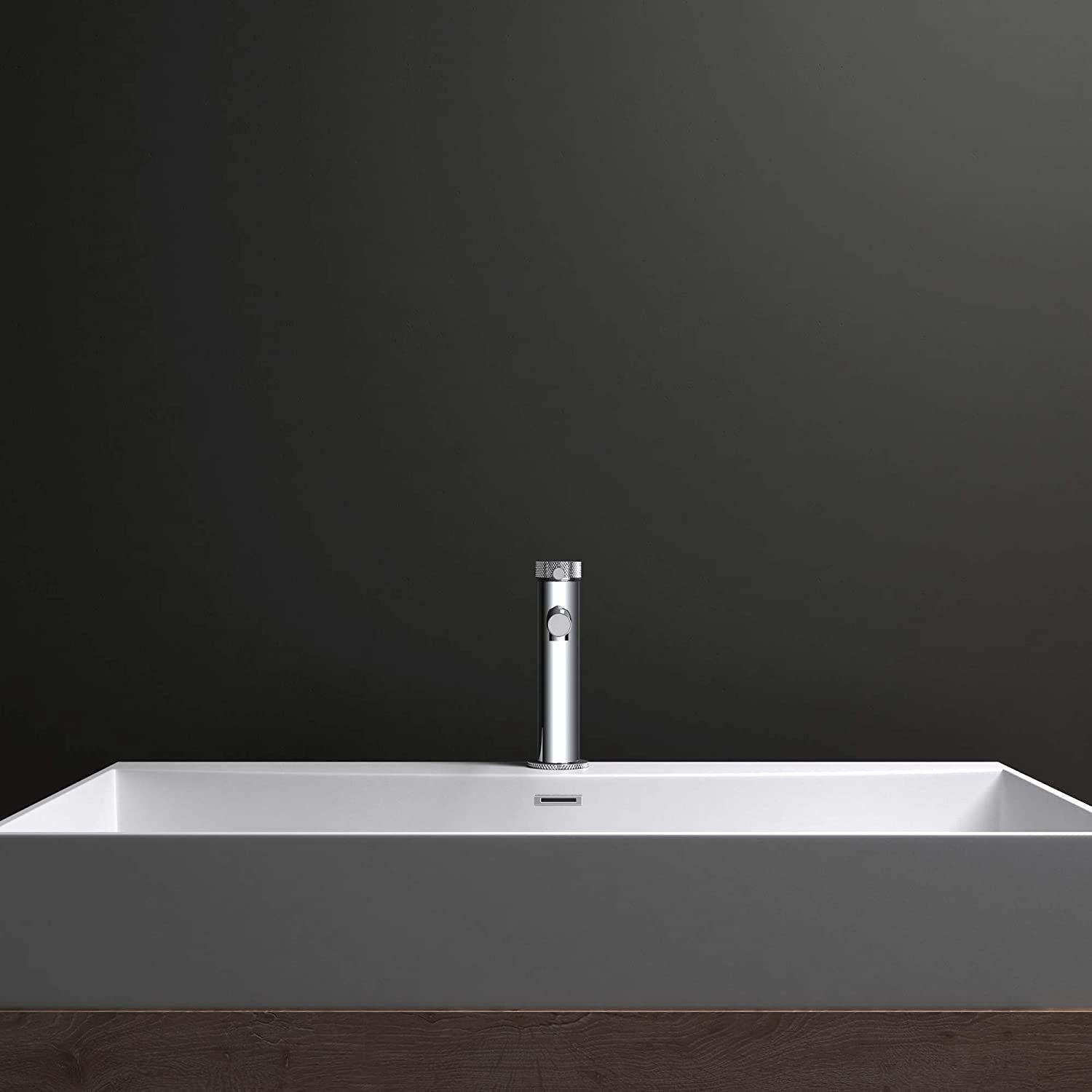 Baterie lavoar EGO-Tiona Chrome, montaj pe lavoar, finisaj Crom, perlator aer, design deosebit