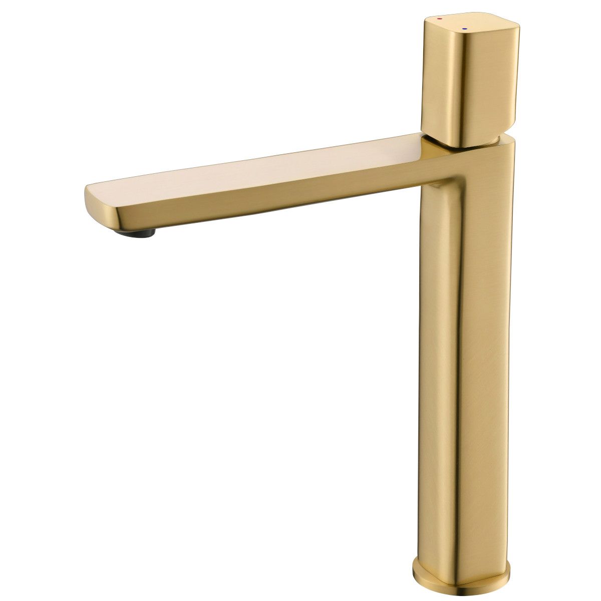 Baterie lavoar Alano, Auriu Mat, inaltime 30.9 cm, montaj pe blat