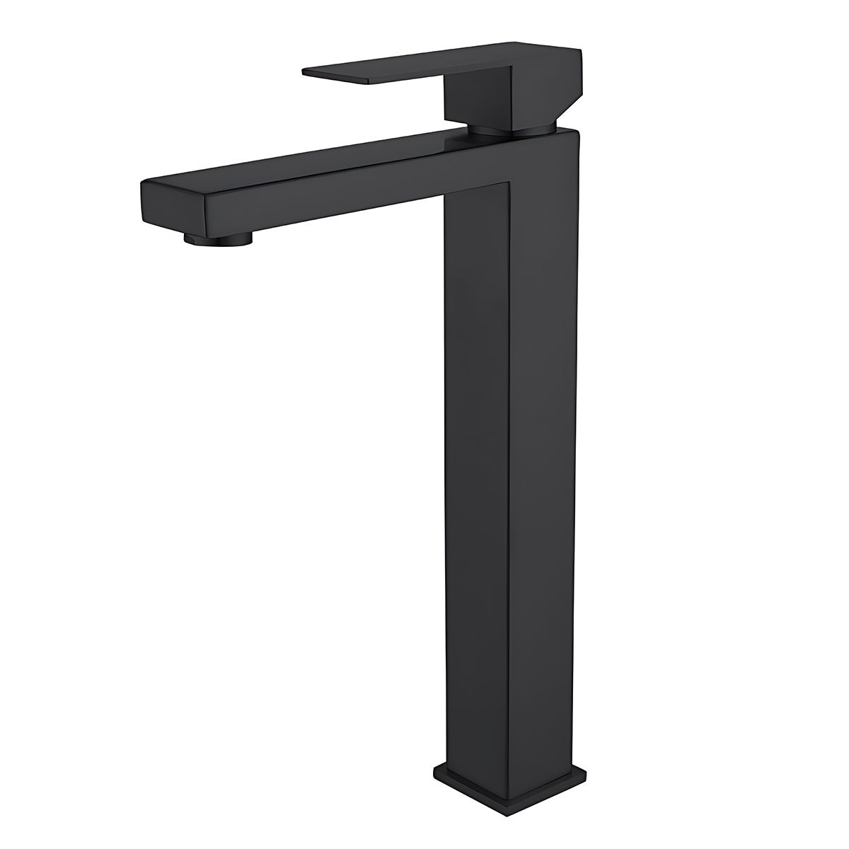 Baterie lavoar, perlator, montaj pe blat, Negru Mat, inaltime 30 cm, Mira