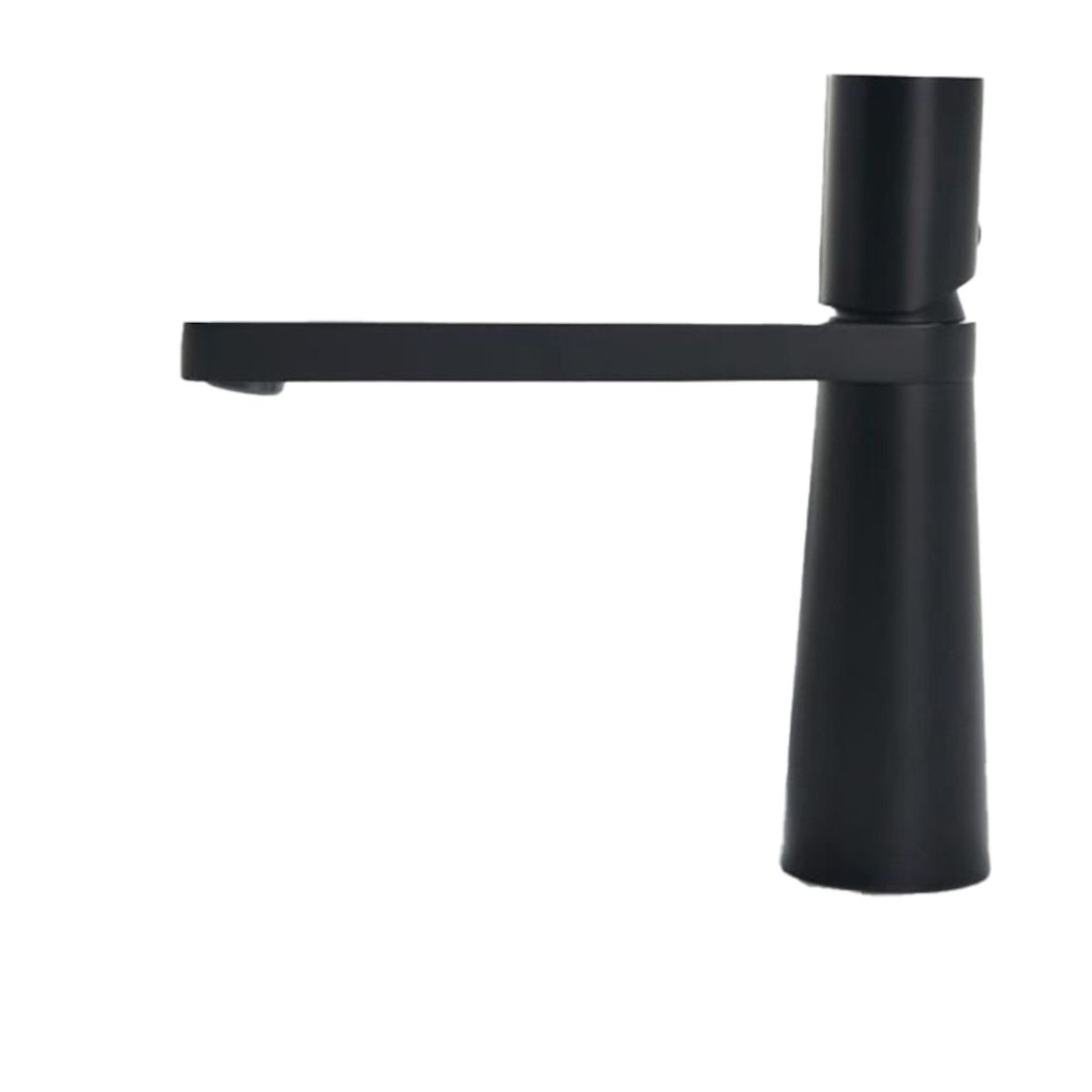 Baterie lavoar Pilar, Negru Mat, inaltime 18.5 cm, montaj pe lavoar