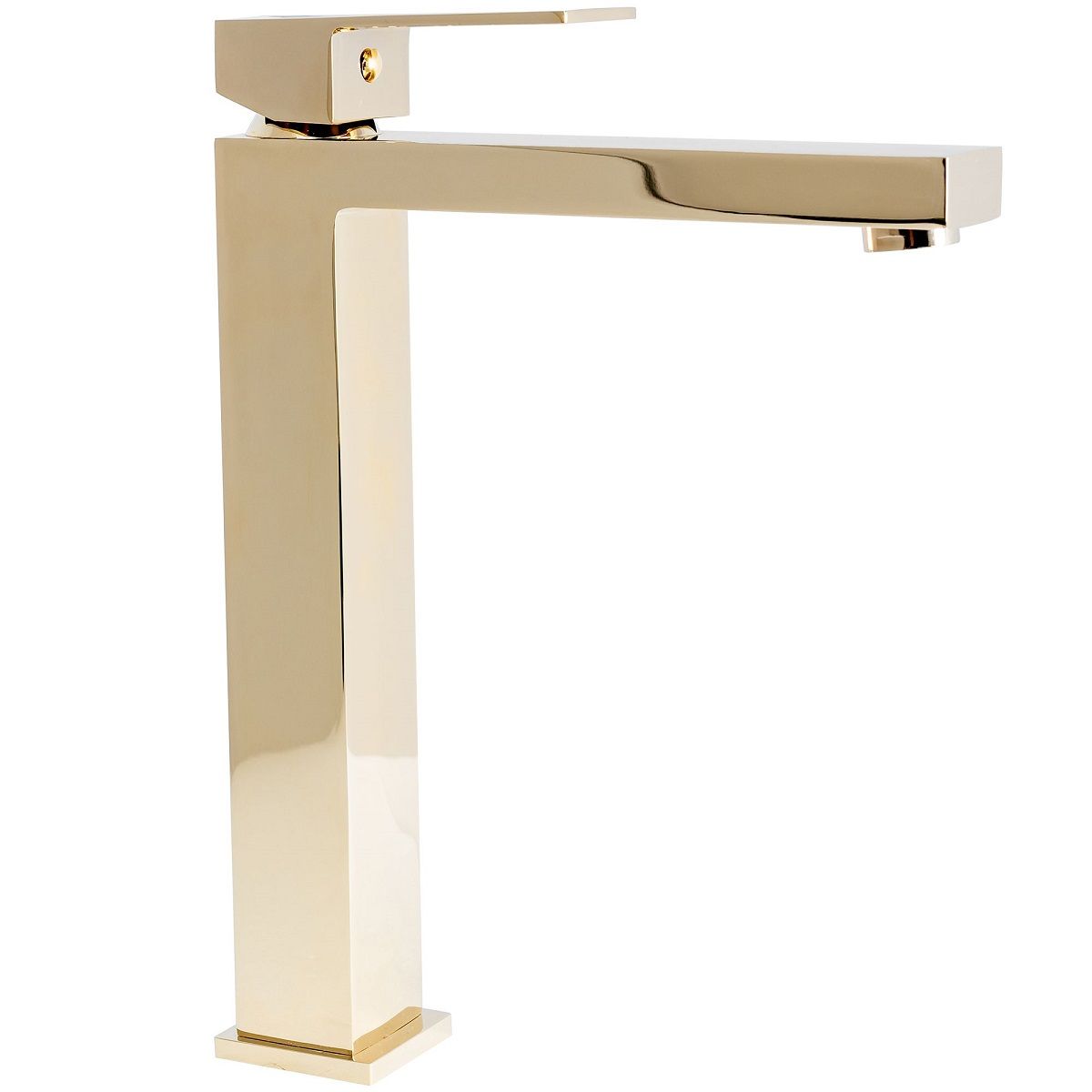 Baterie lavoar REA Fenix High, montaj pe blat, perlator, finisaj L Gold