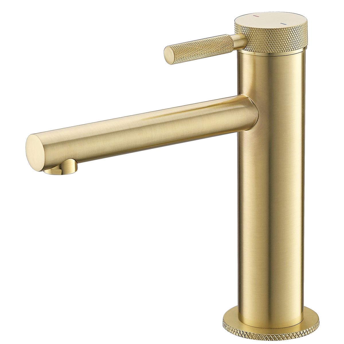 Baterie lavoar Tiona, Auriu Mat, inaltime 18 cm, montaj pe lavoar