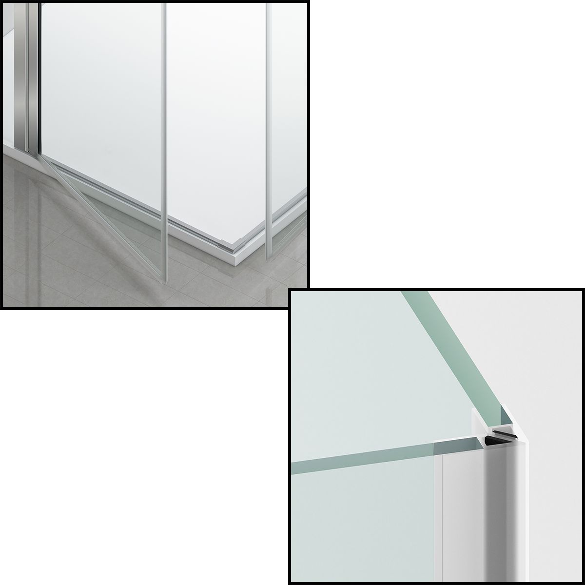 Cabina de dus, sticla securizata 6mm , Transparent, Crom, 2 usi Batante, dimensiuni: 80-90x120 cm, Axis