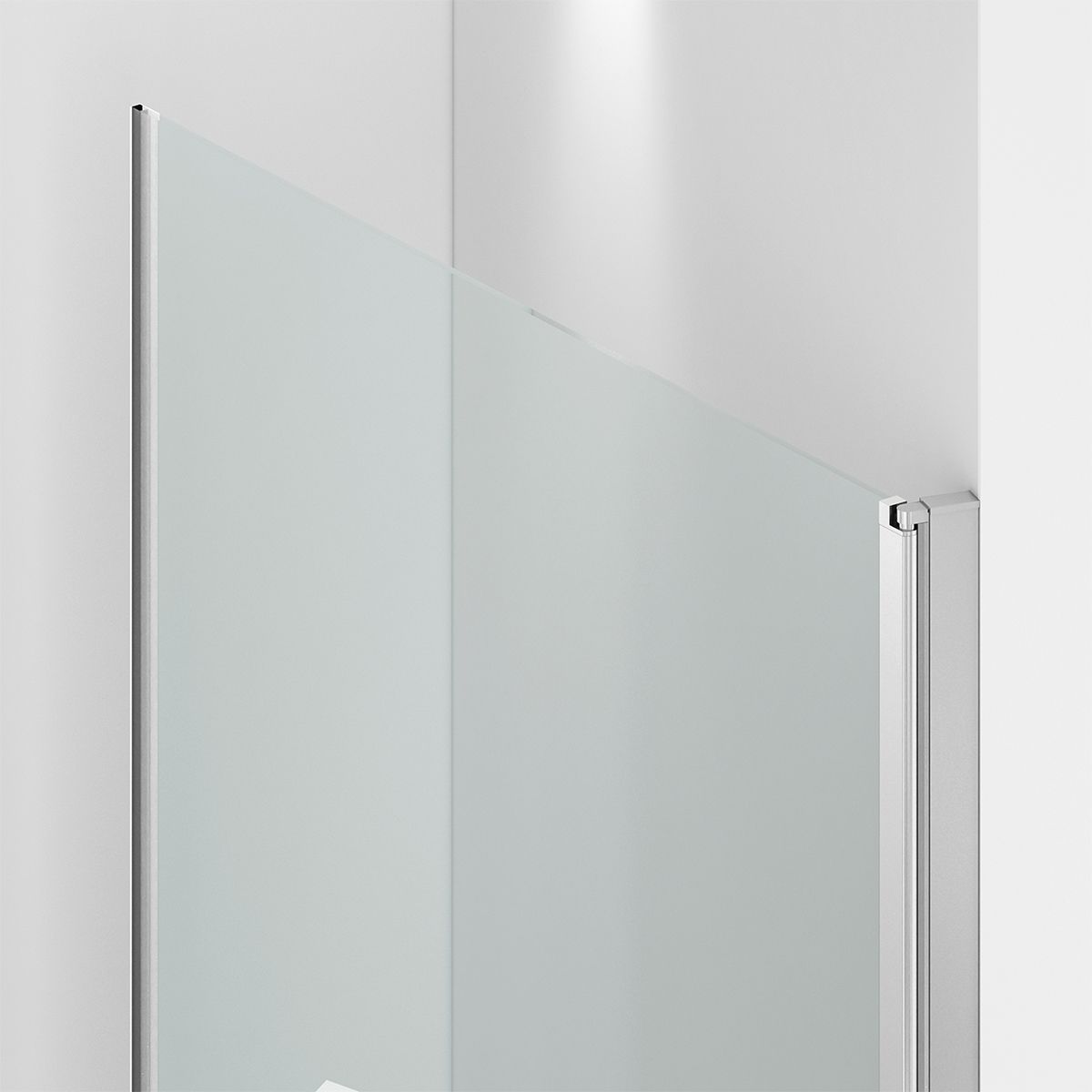 Cabina de dus, sticla securizata 6mm , Transparent, Crom, 2 usi Batante,dimensiuni 70,80,90 x 195 cm, Hera