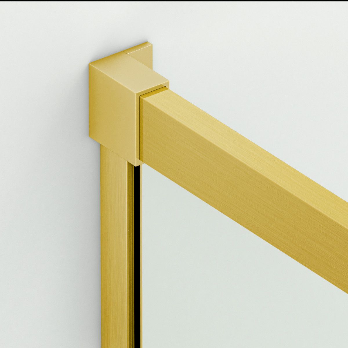 Cabina dus, 2 Usi Glisante, sticla securizata de 6 mm, 80-100 x 80-100 cm, profil Auriu mat, Medea
