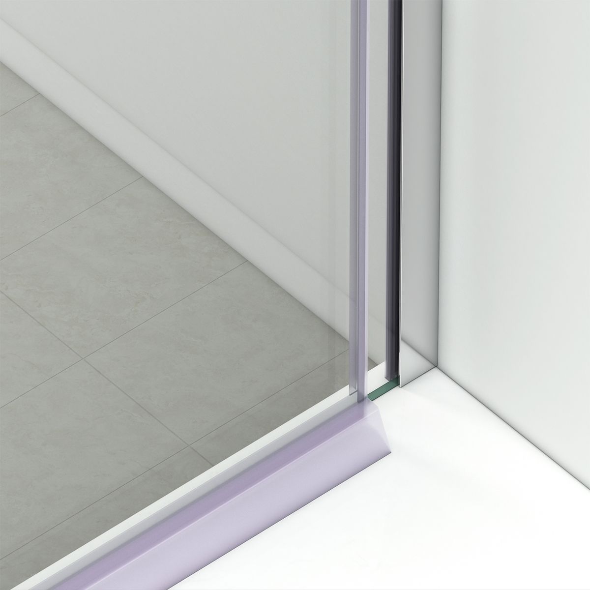 Cabina dus, 2 Usi Glisante, sticla securizata de 6 mm, 80-100 x 80-100 cm, profil Crom, Medea