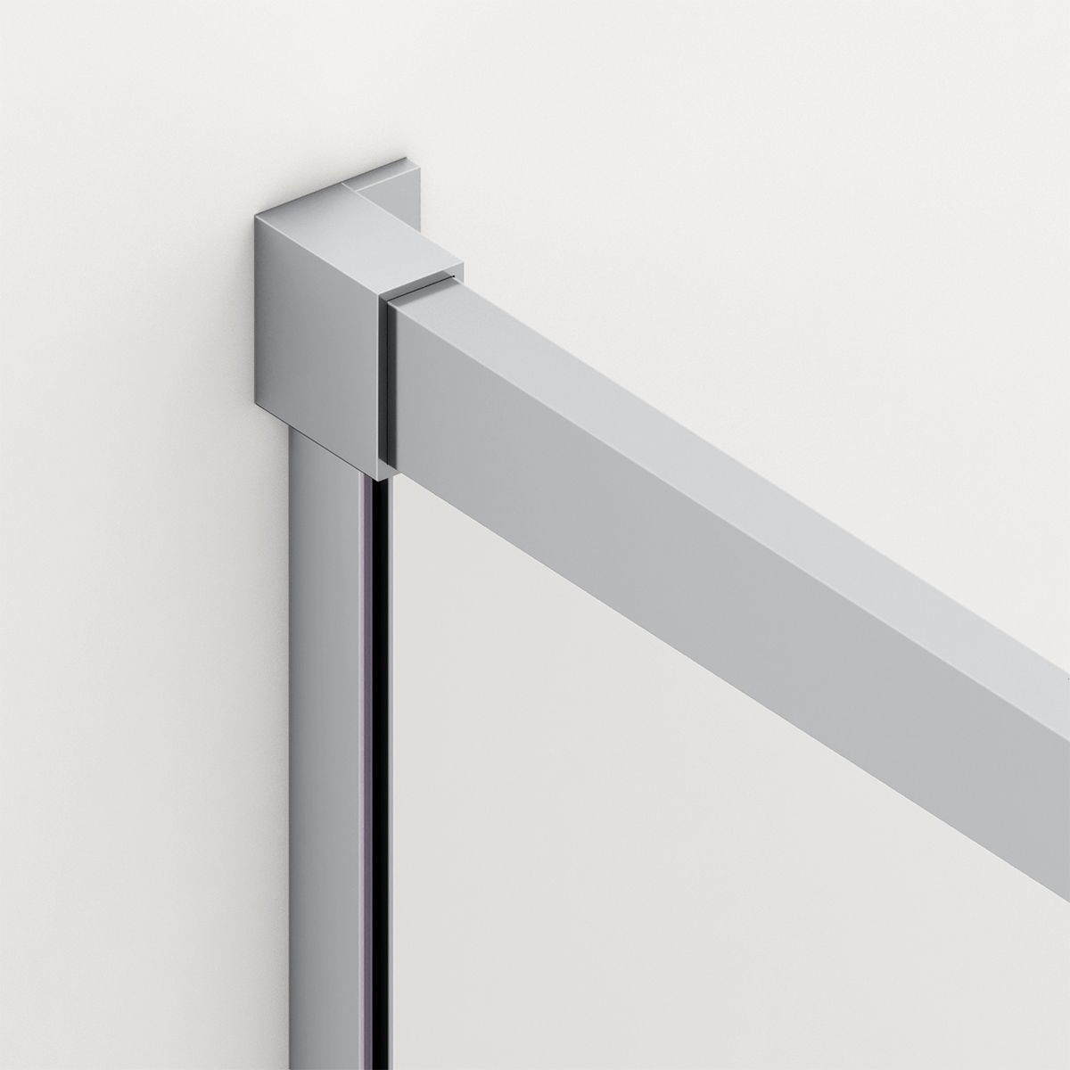 Cabina dus, perete fix si usa glisanta, sticla securizata de 6 mm, 70-90 x 90-160 cm, profil si maner Crom, Hanes