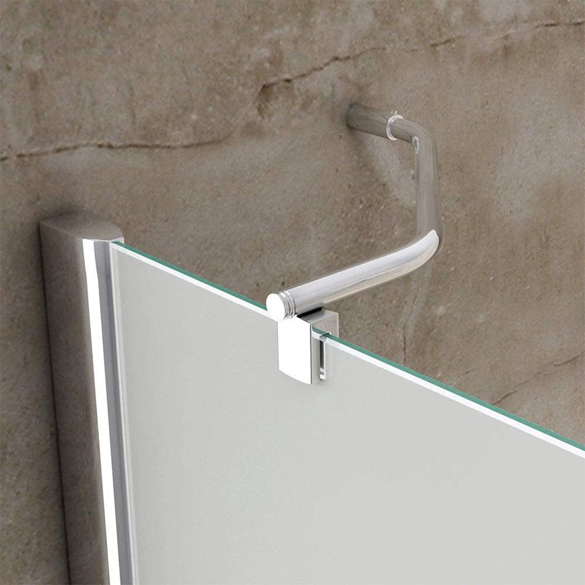Cabina EGO-04, sablata perete fix si usa batanta, sticla securizata 6 mm, 120-140x80-90 cm, montaj stanga dreapta