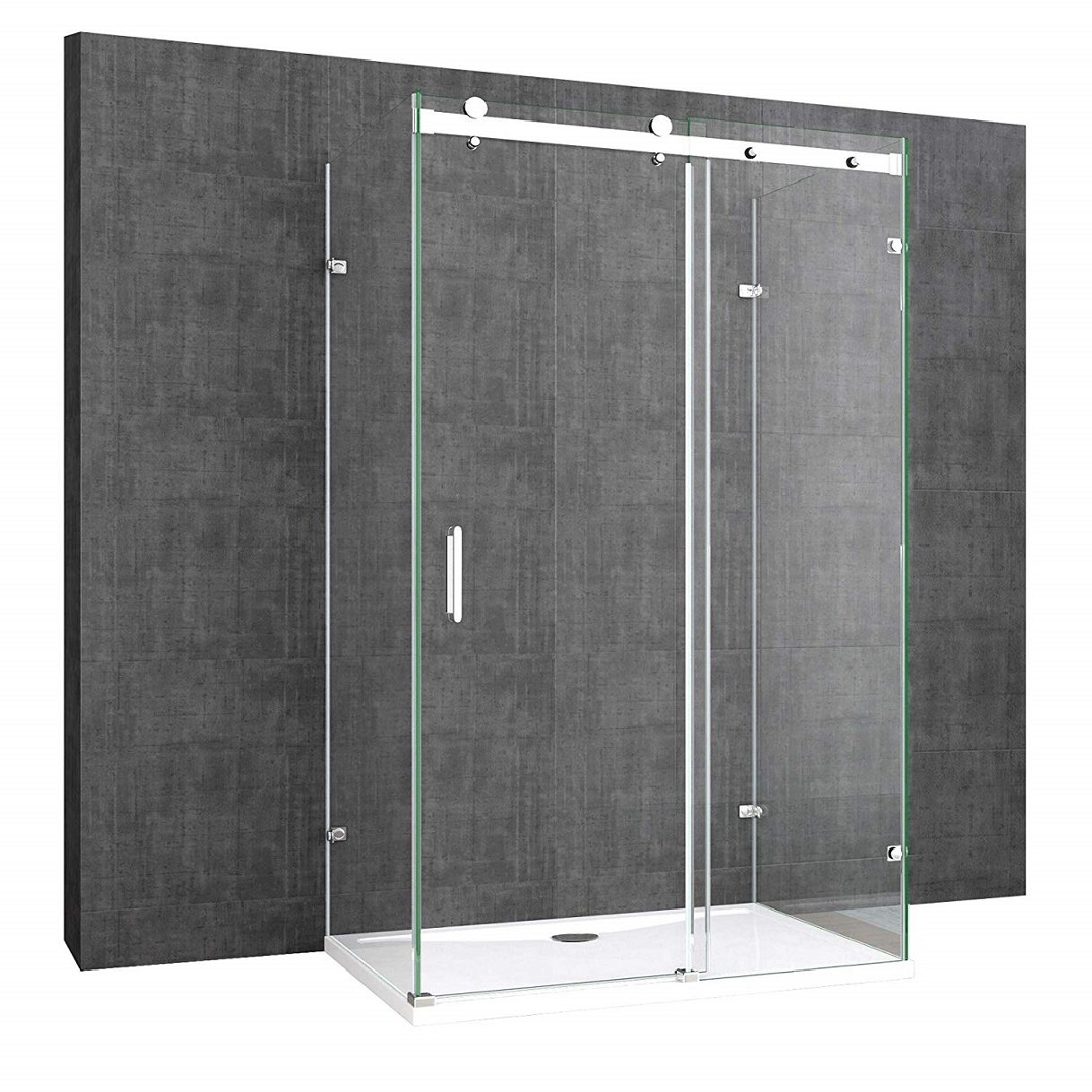 Cabina de dus, 3 laturi, Usa Glisanta, Sticla 8 mm, Tratament Nano, Dimensiuni la alegere, EGO-17-2U